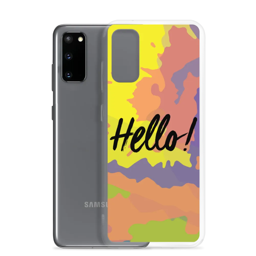 Hello! (Friendly) Colorful Samsung Case