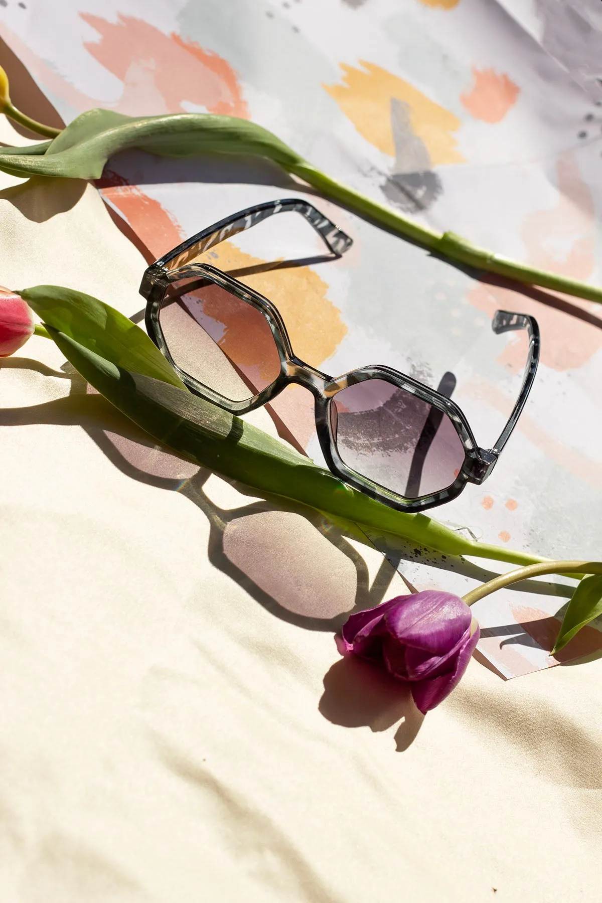 Heptagon Rounded Sunglasses