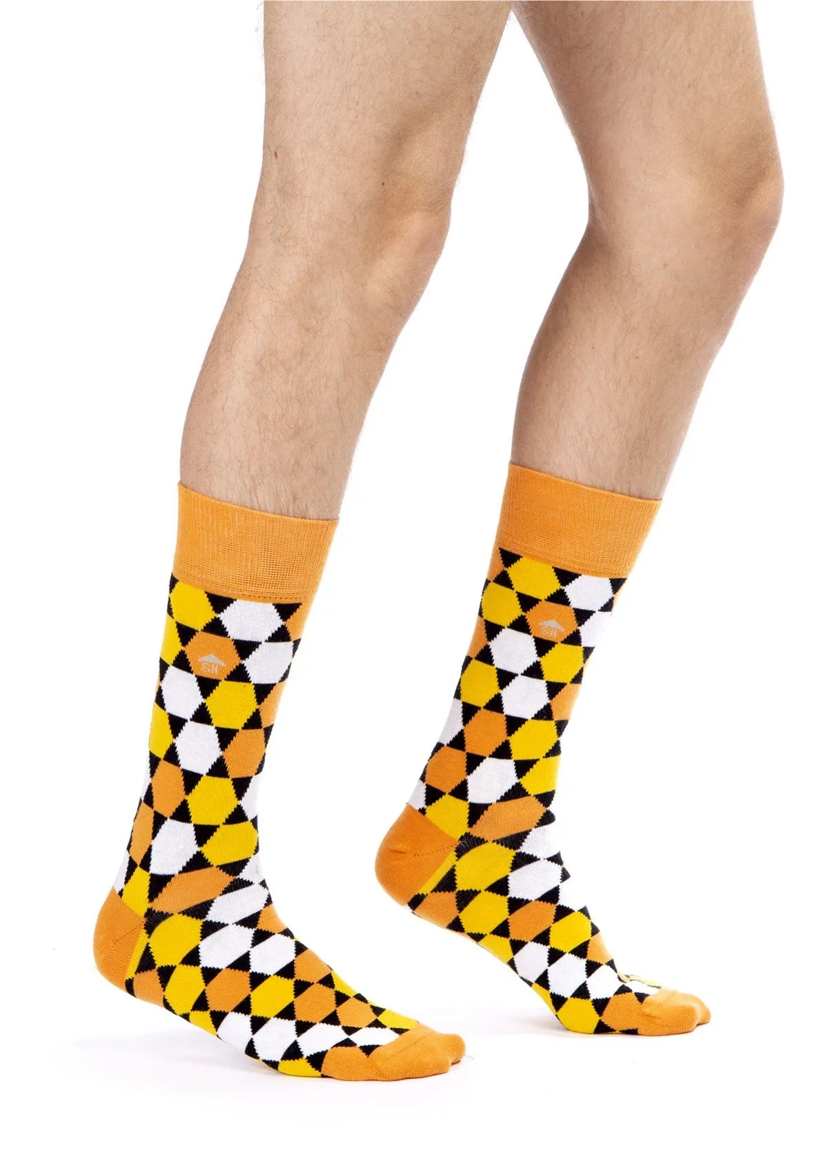 Hexagon Design Men Socks