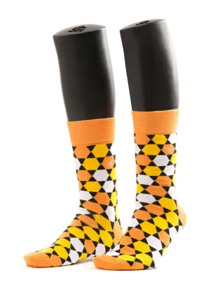 Hexagon Design Men Socks