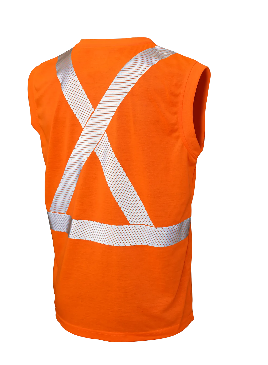Hi-Vis Polyester Jersey Sleeveless Safety T-Shirt By Tough Duck - Style ST151