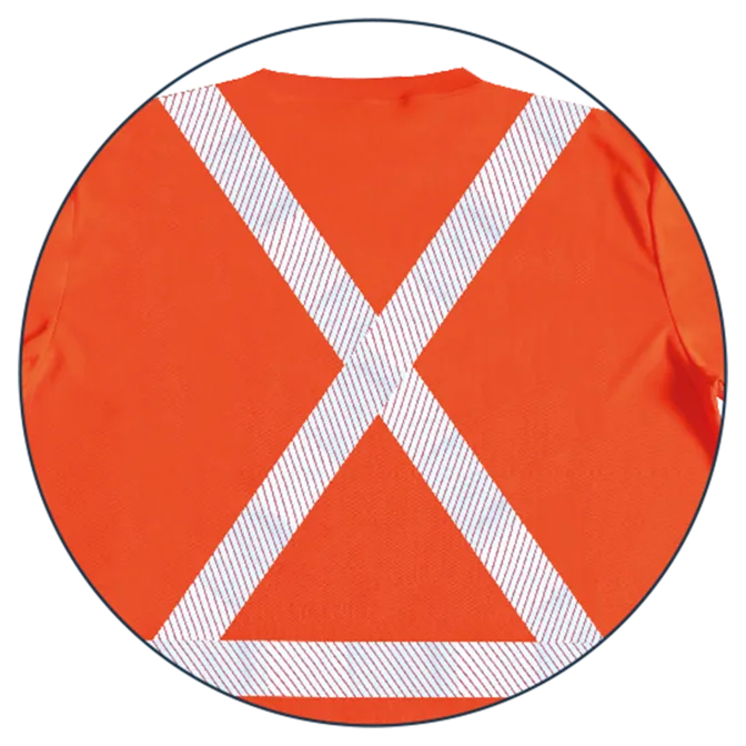 Hi-Visibility Long Sleeve Shirt By GATTS Workwear - Style STX2LS