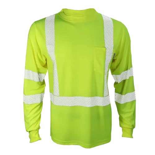 Hi-Visibility Long Sleeve Shirt By GATTS Workwear - Style STX2LS