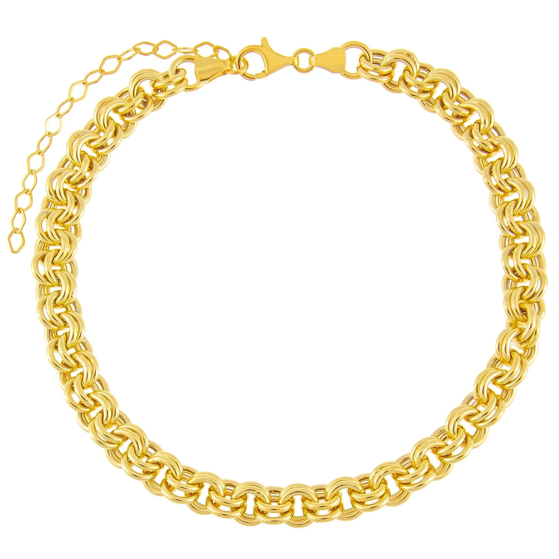 Hollow Rounded Rolo Chain Choker