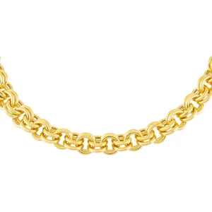 Hollow Rounded Rolo Chain Choker