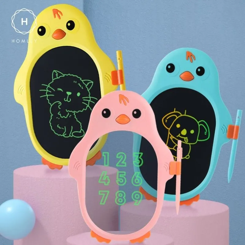 Homlly Penguin Colorful Doodle Drawing Tablet Sketch Pad