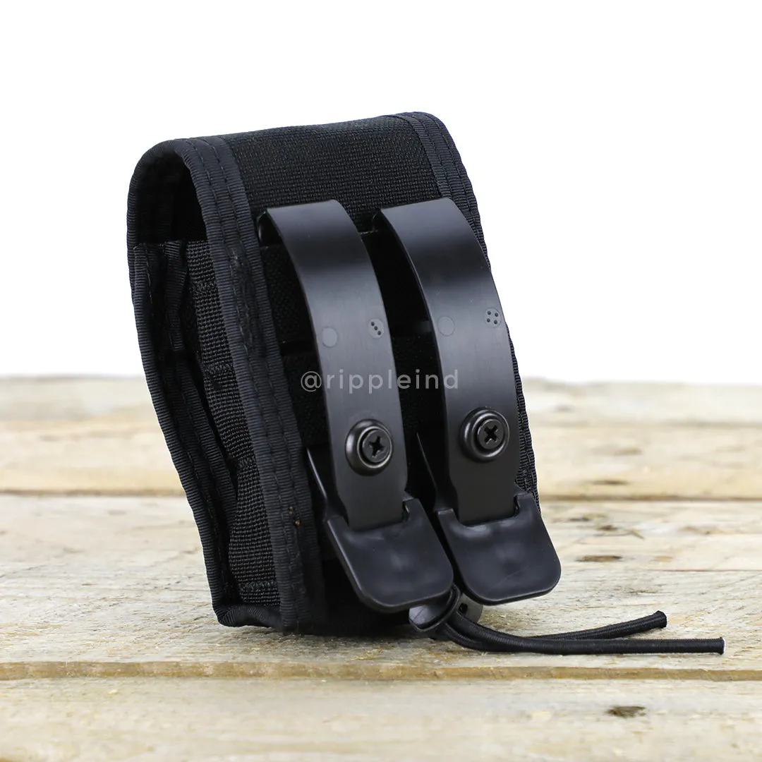 HSGI - Black - DUTY Handcuff Taco - COVERED (Single)