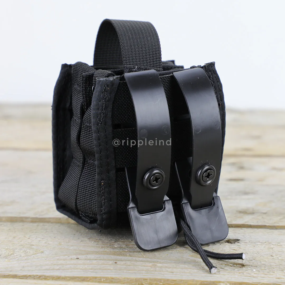 HSGI - Black - DUTY Handcuff Taco (Double)