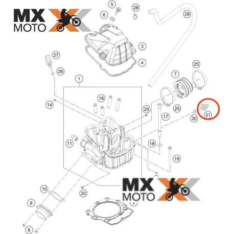 INTERRUPTOR DE PRESSÃO DE ÓLEO LC8 Original KTM 950/990/1190 2003 a 2013 - 60038091100