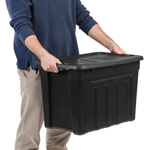 IRIS USA, Inc. UT-20 20 Gallon Utility Tote, Black
