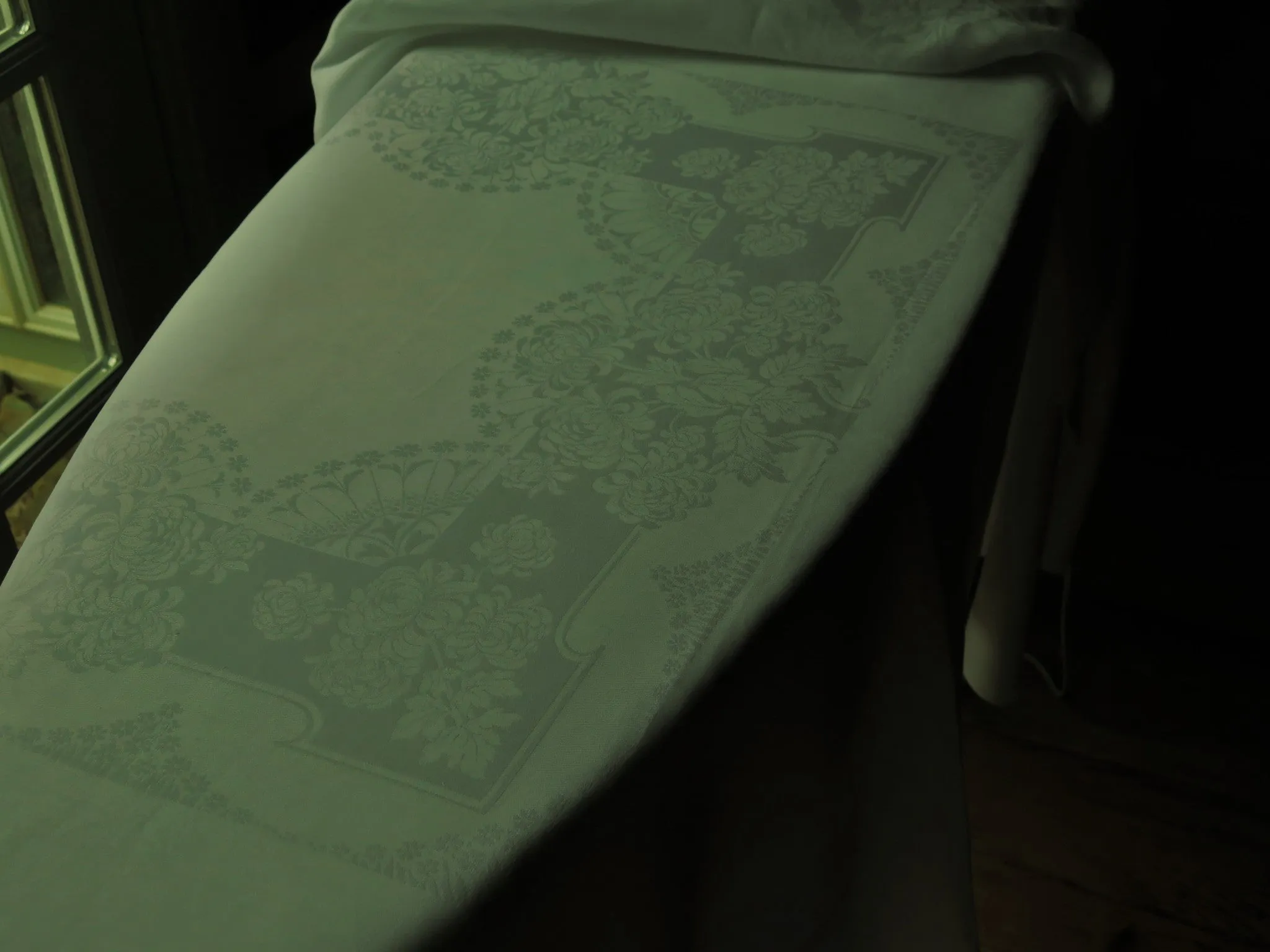 Irish Double Damask with a touch of Clarice Cliff