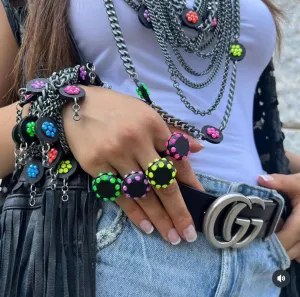 Italian long necklace by B.E. designer