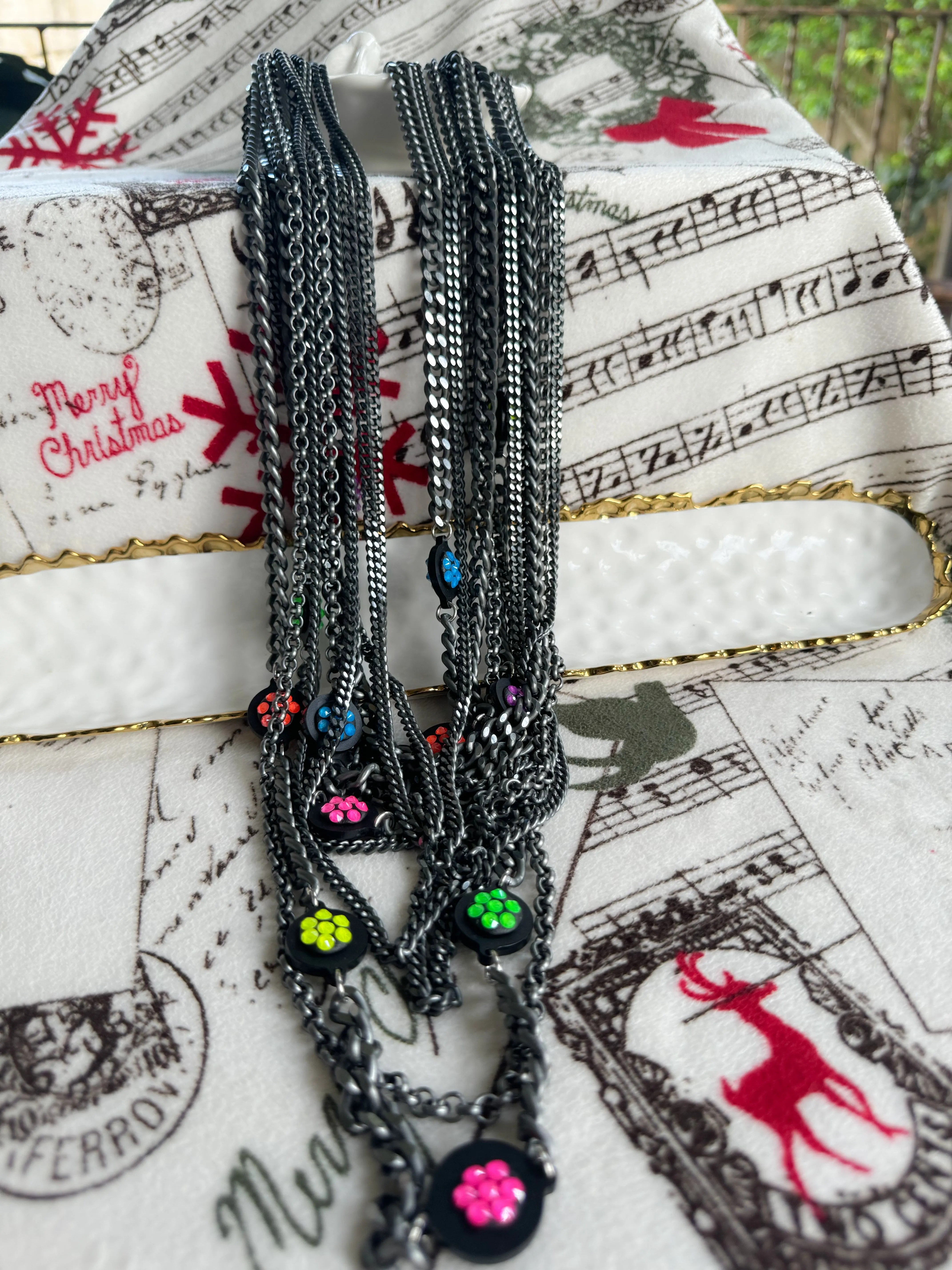 Italian long necklace by B.E. designer