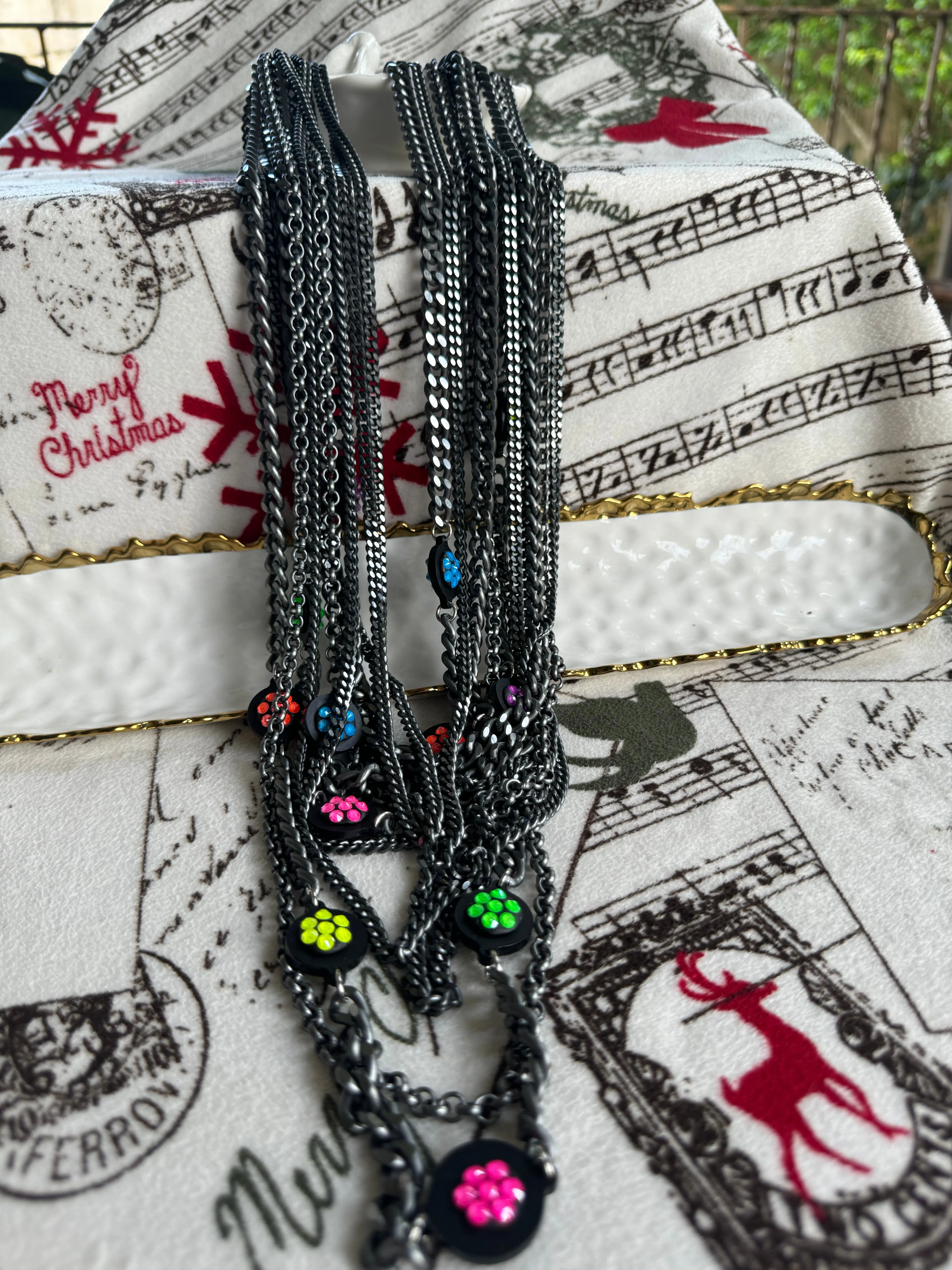 Italian long necklace by B.E. designer