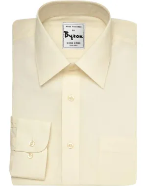 Ivory Color, Forward Point Collar, Round Cuff