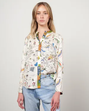 jeanne shirt - mix carte coloree ecru