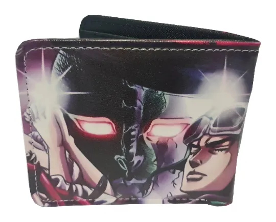 JoJo's Bizarre Adventure Anime Wallet - Jotaro Kujo - Premium PVC Leather - Unisex
