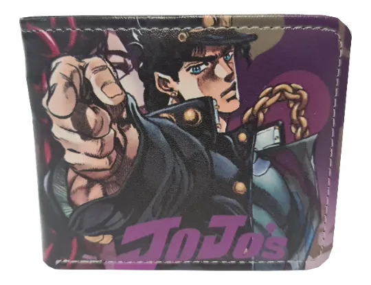 JoJo's Bizarre Adventure Anime Wallet - Jotaro Kujo - Premium PVC Leather - Unisex