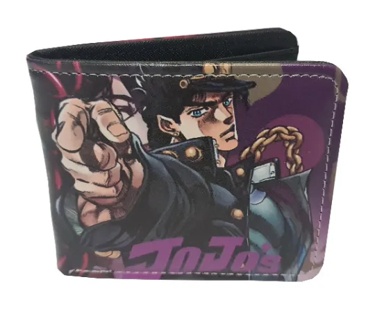 JoJo's Bizarre Adventure Anime Wallet - Jotaro Kujo - Premium PVC Leather - Unisex