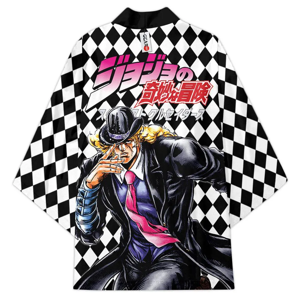JoJo‘s Bizarre Adventure Cloak Kimono Cardigan Robe Cospaly Costume Print Casual Coat