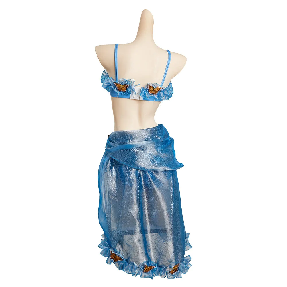 JoJo‘s Bizarre Adventure Jolyne Cujoh Swimsuit Cosplay Costume Bikini Top Beach Skirt Outfits Halloween Carnival Suit