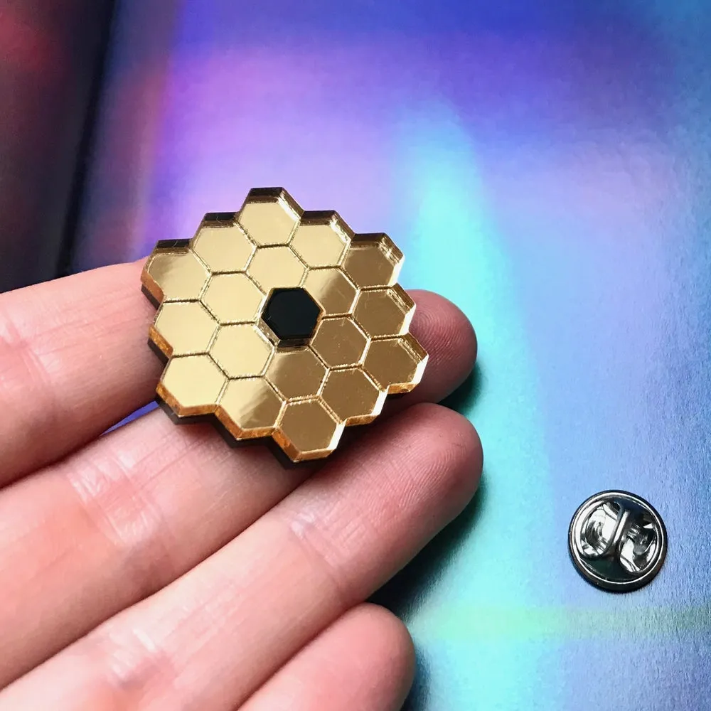 JWST Mirror Acrylic Pin