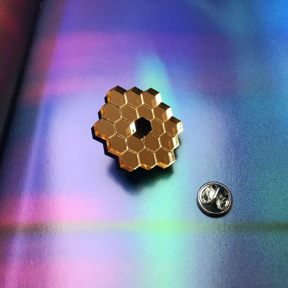 JWST Mirror Acrylic Pin