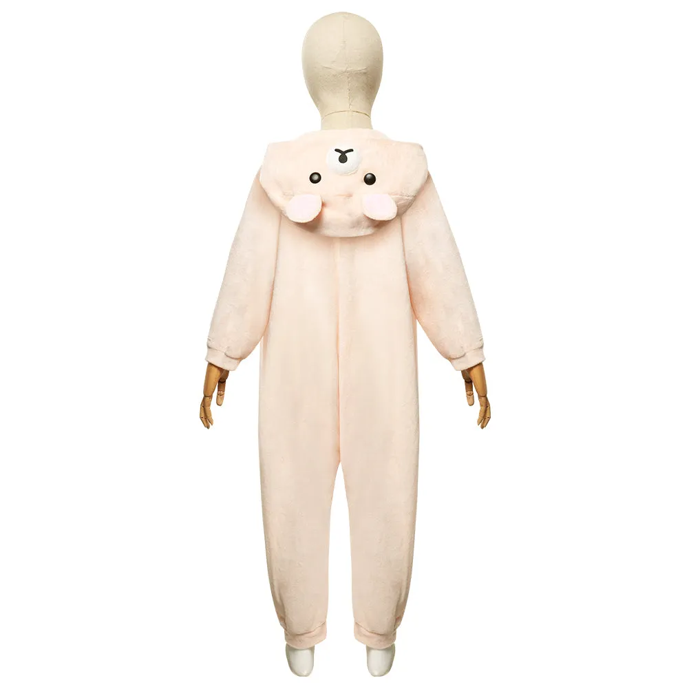 Kids Children Rilakkuma‘s Theme Park Adventure Rilakkuma Cosplay Costume Jumpsuit Sleepwear Outfits Halloween Carnival Suit