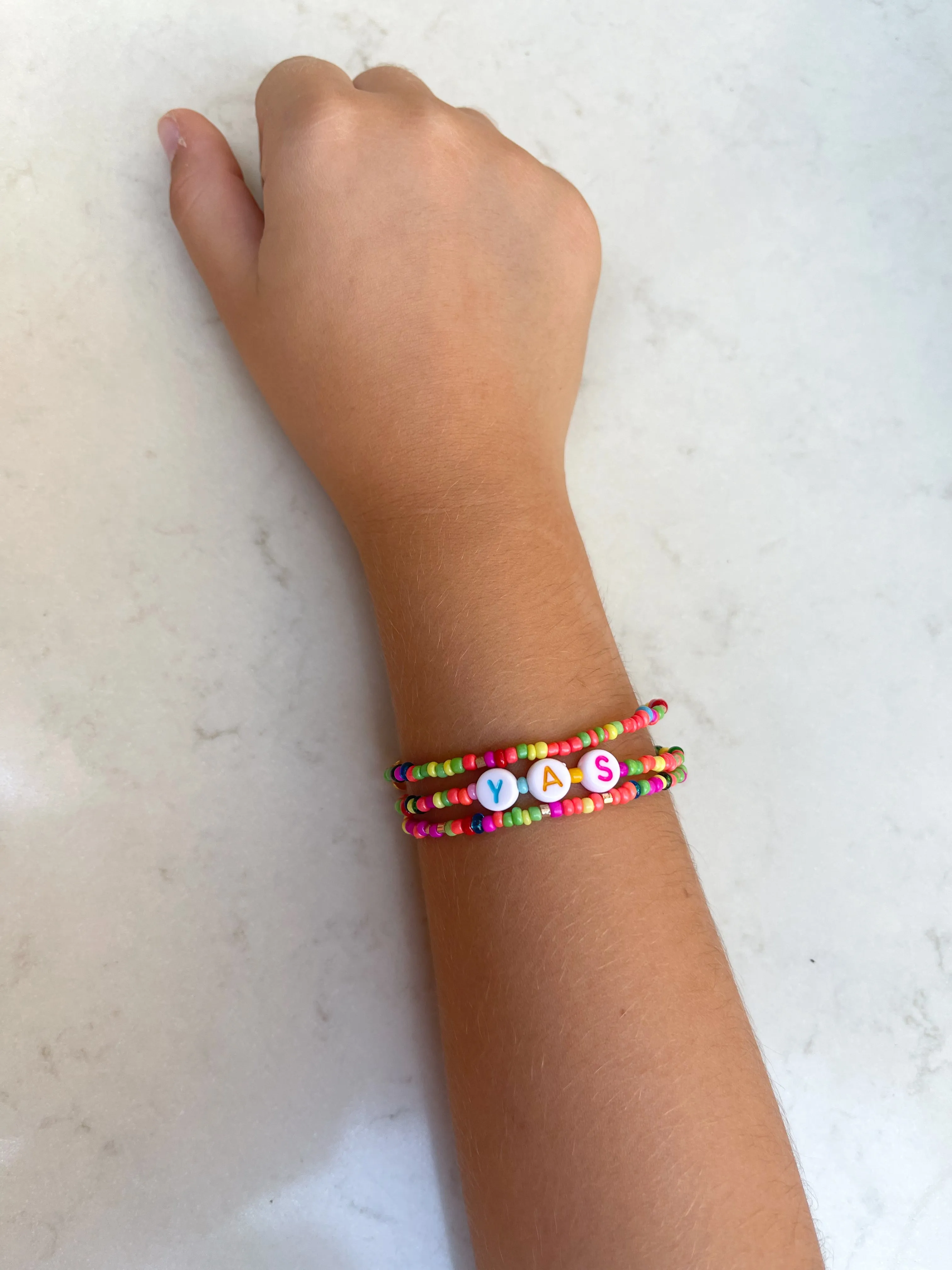 Kids Custom Happy Bracelet
