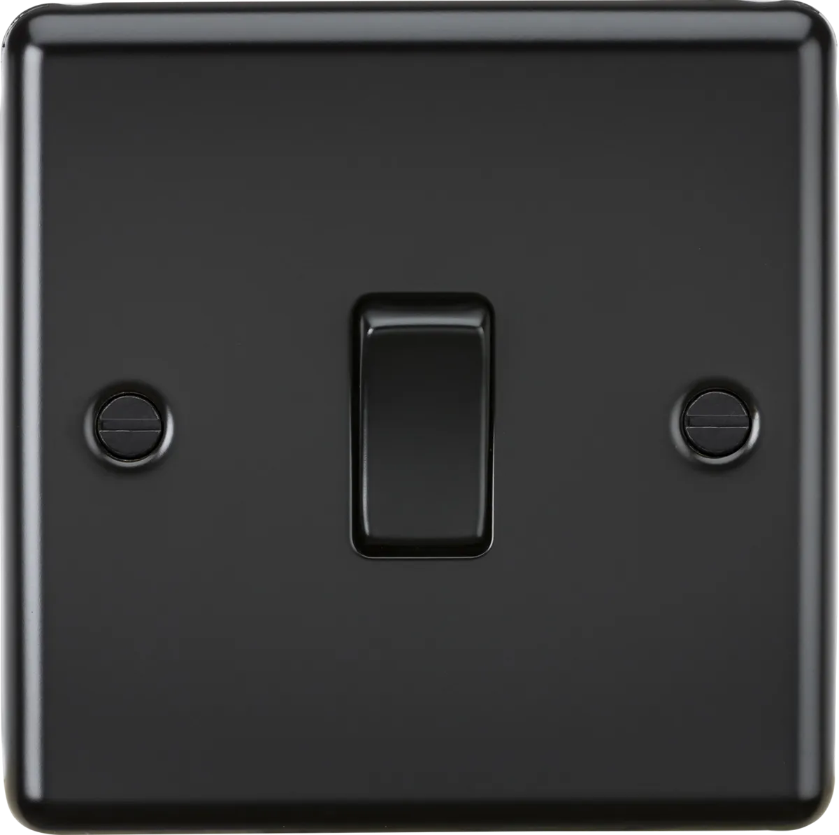Knightsbridge CL12MBB Rounded Edge 10AX 1G Intermediate Switch - Matt Black