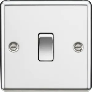 Knightsbridge CL12PC Rounded Edge 10AX 1G Intermediate Switch - Polished Chrome