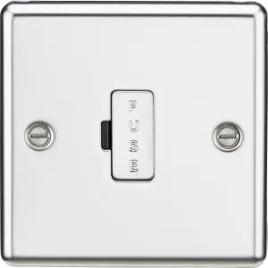 Knightsbridge CL6PC Rounded Edge 13A Fused Spur Unit - Polished Chrome