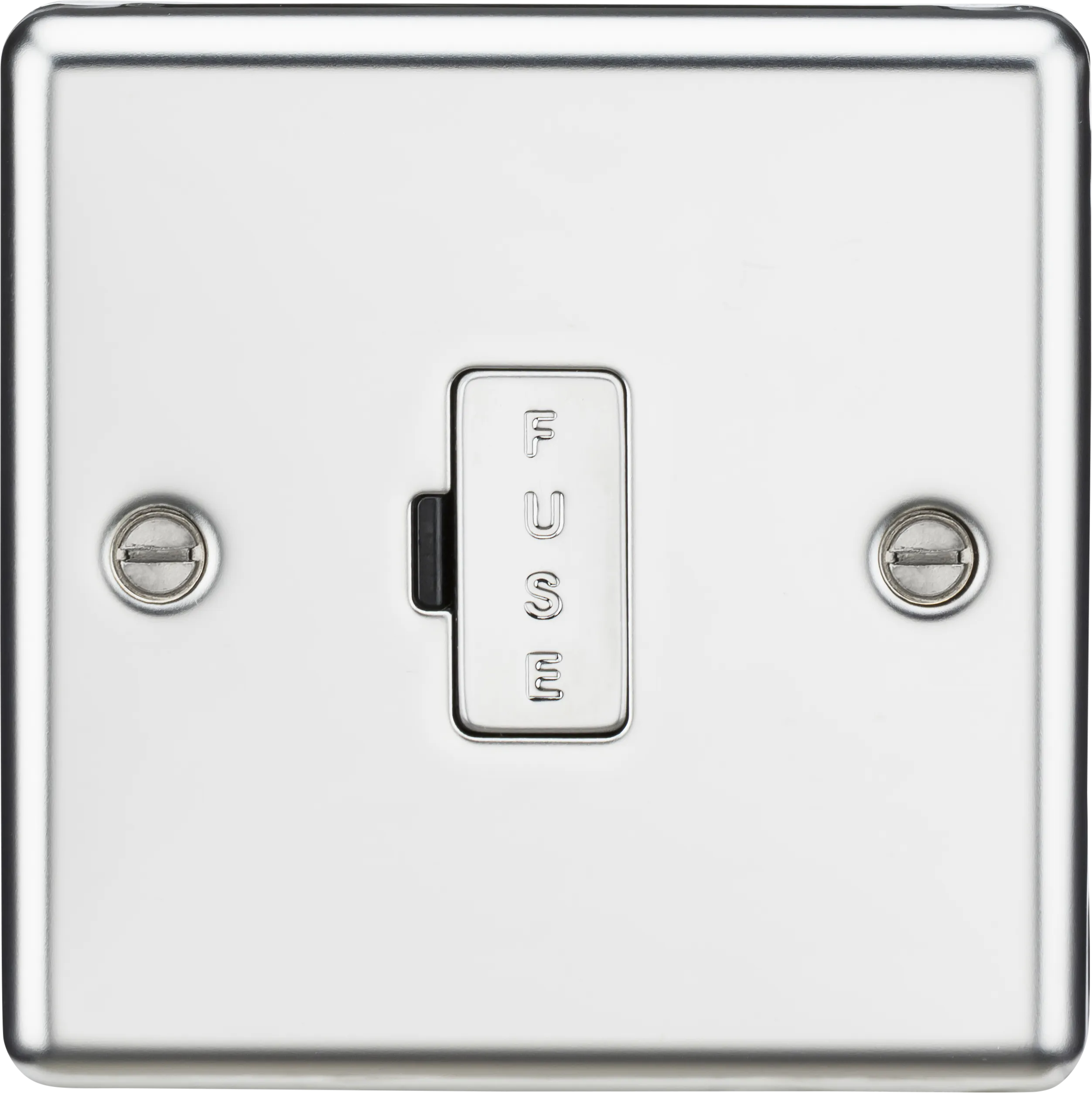 Knightsbridge CL6PC Rounded Edge 13A Fused Spur Unit - Polished Chrome