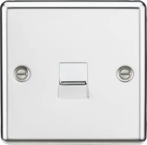 Knightsbridge CL73PC Rounded Edge Telephone Master Outlet - Polished Chrome