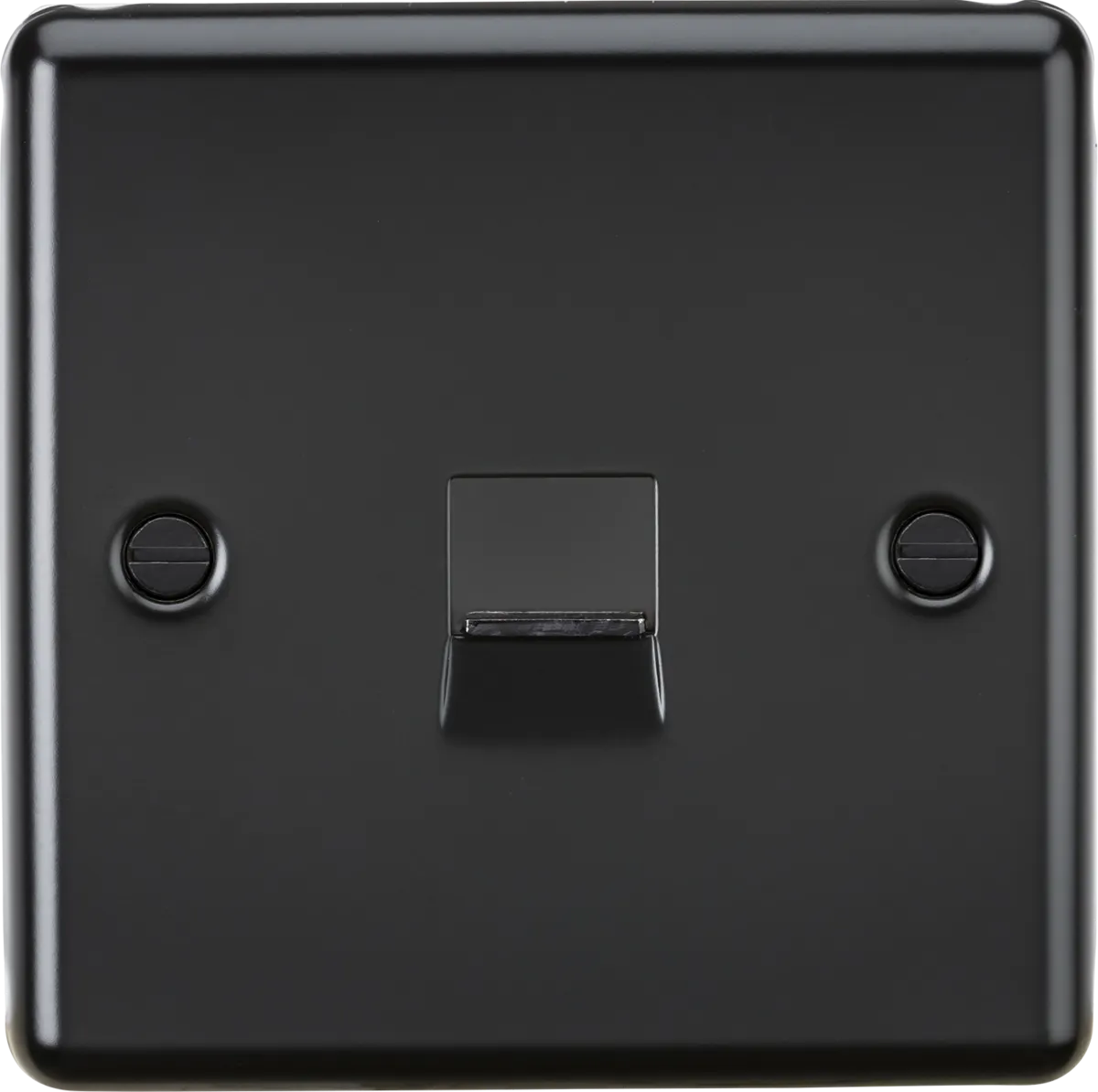 Knightsbridge CL74MB Rounded Edge Telephone Extension Outlet - Matt Black