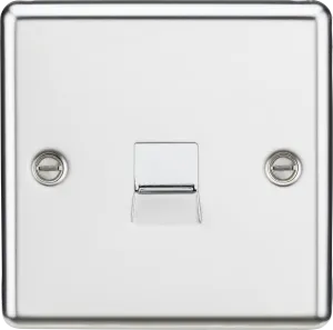 Knightsbridge CL74PC Rounded Edge Telephone Extension Outlet - Polished Chrome