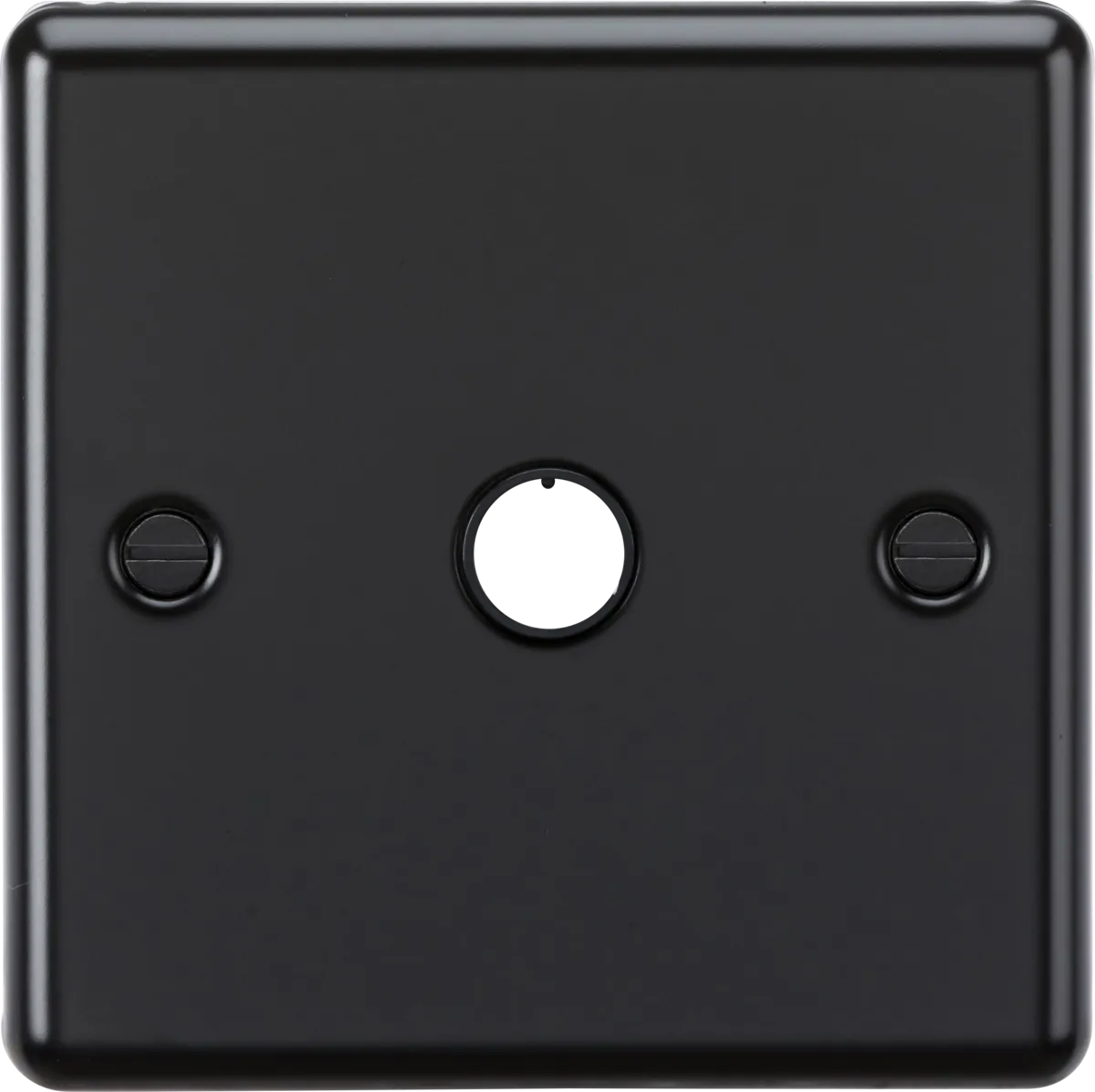 Knightsbridge CL8342MB Rounded Edge 20A Flex Outlet Plate - Matt Black