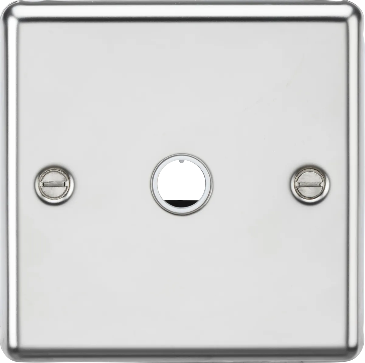 Knightsbridge CL8342PC Rounded Edge 20A Flex Outlet Plate - Polished Chrome