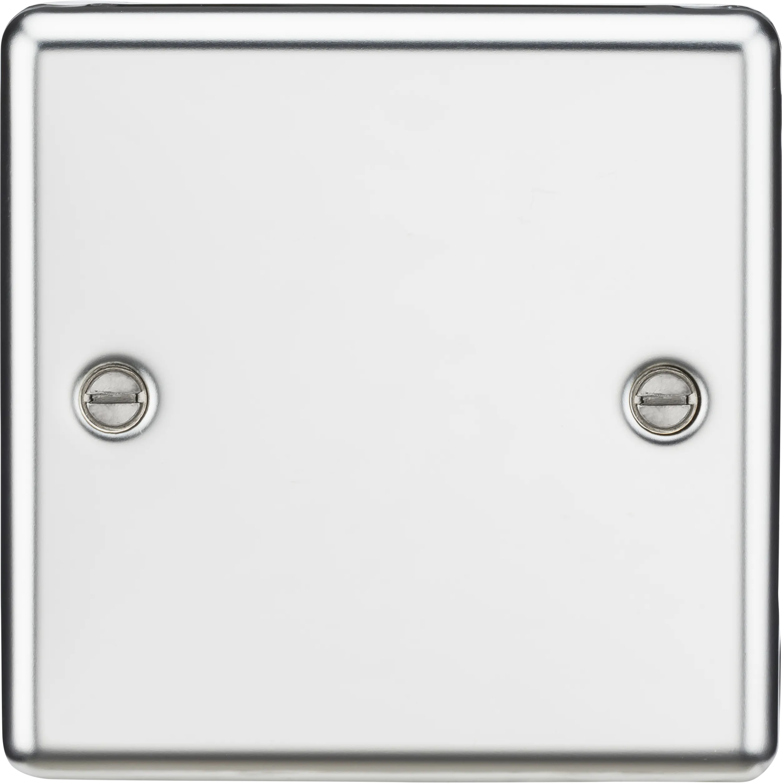 Knightsbridge CL85PC Rounded Edge 1G Blanking Plate - Polished Chrome