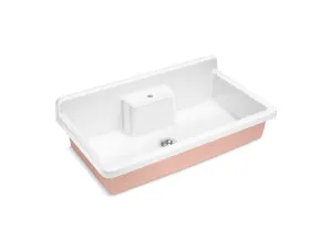 KOHLER K-21103-1HPPB Farmstead 45" top-/wall-mount single-bowl workstation farmhouse kitchen sink