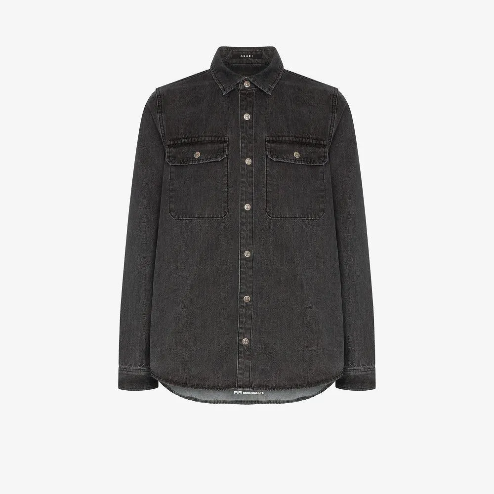 Ksubi Shockwave Shirt Protest Grey Men 43600-GRY