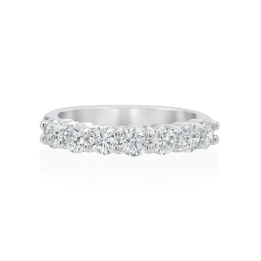 LAB342549G 14KT WG Lab Diamond Band, 1.20ct.