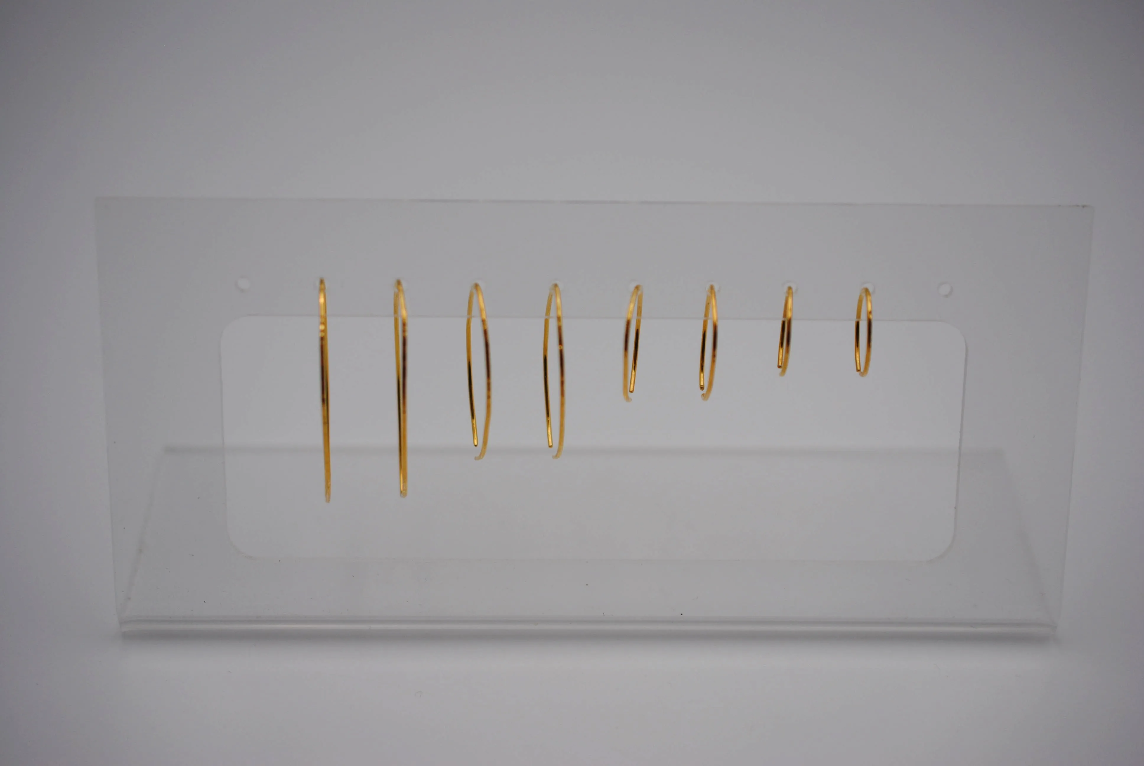 Large Yellow Gold Open Hoop Earrings
