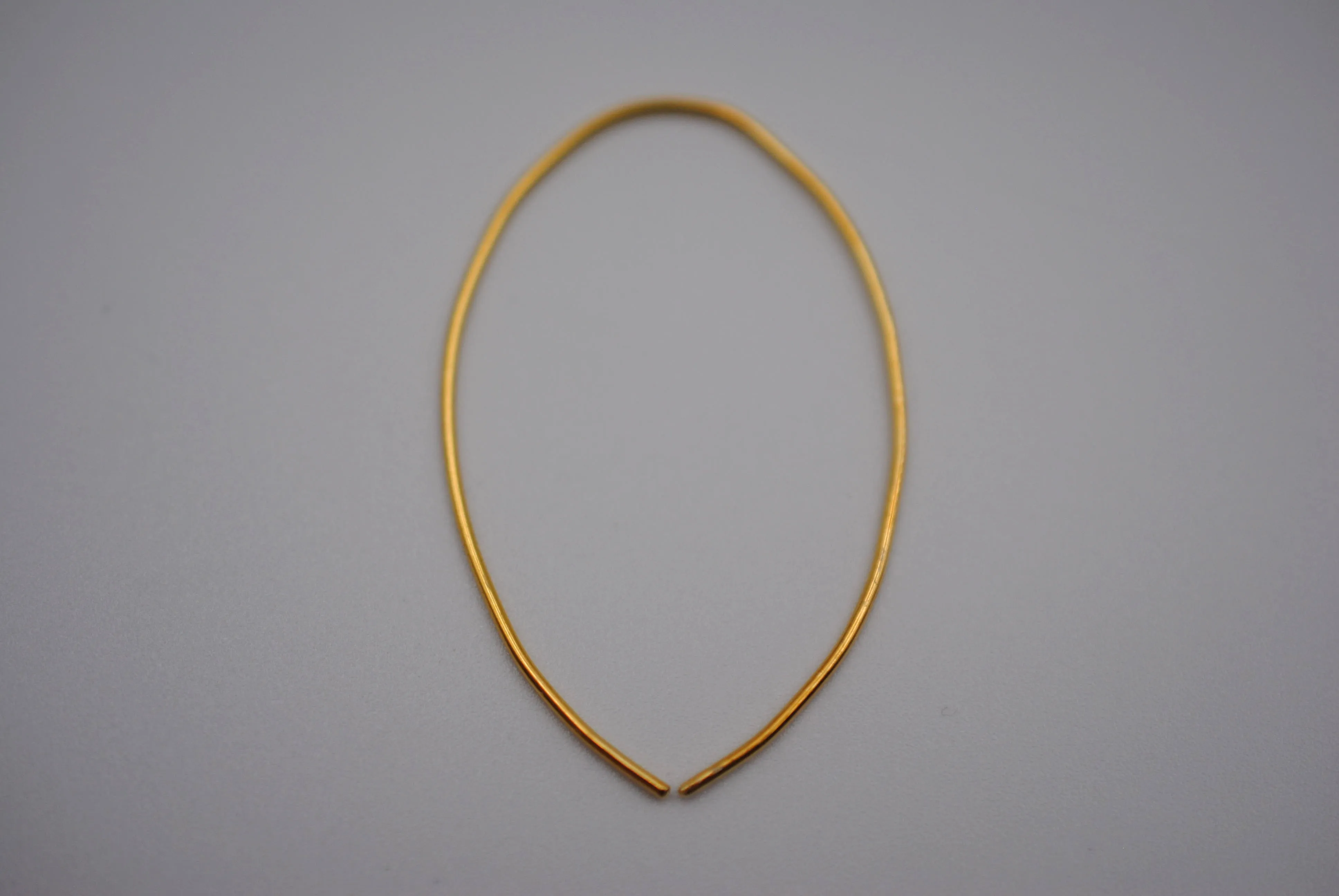 Large Yellow Gold Open Hoop Earrings