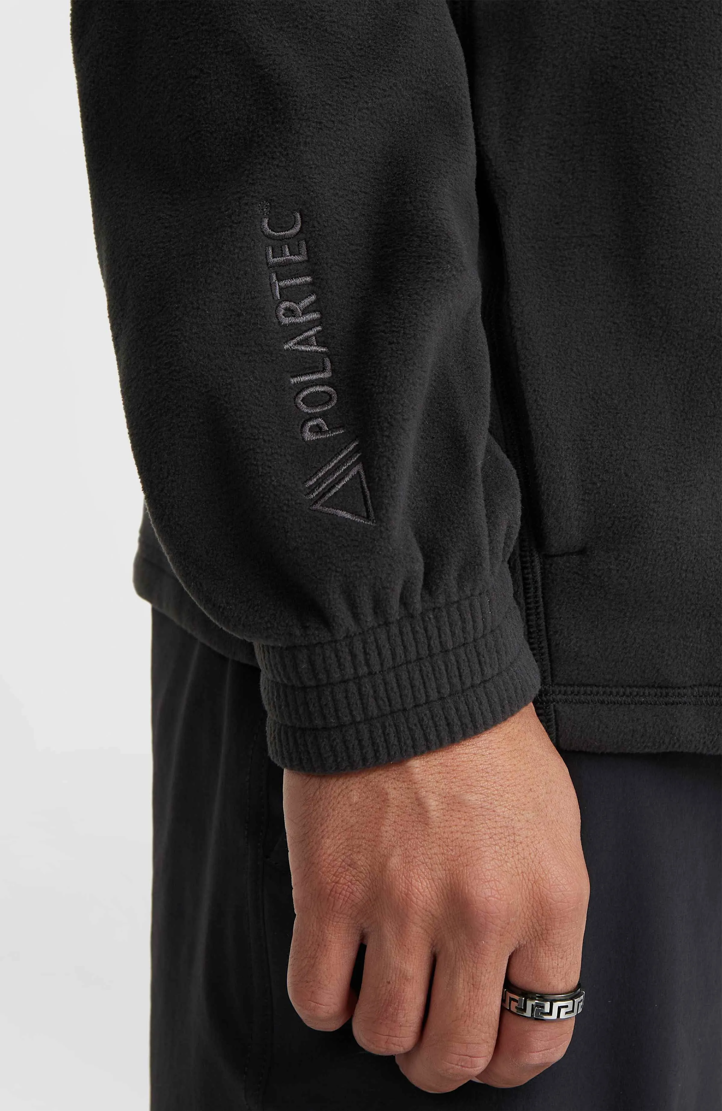 Leichte Utility Polartec 100 Fleecejacke | Black Out