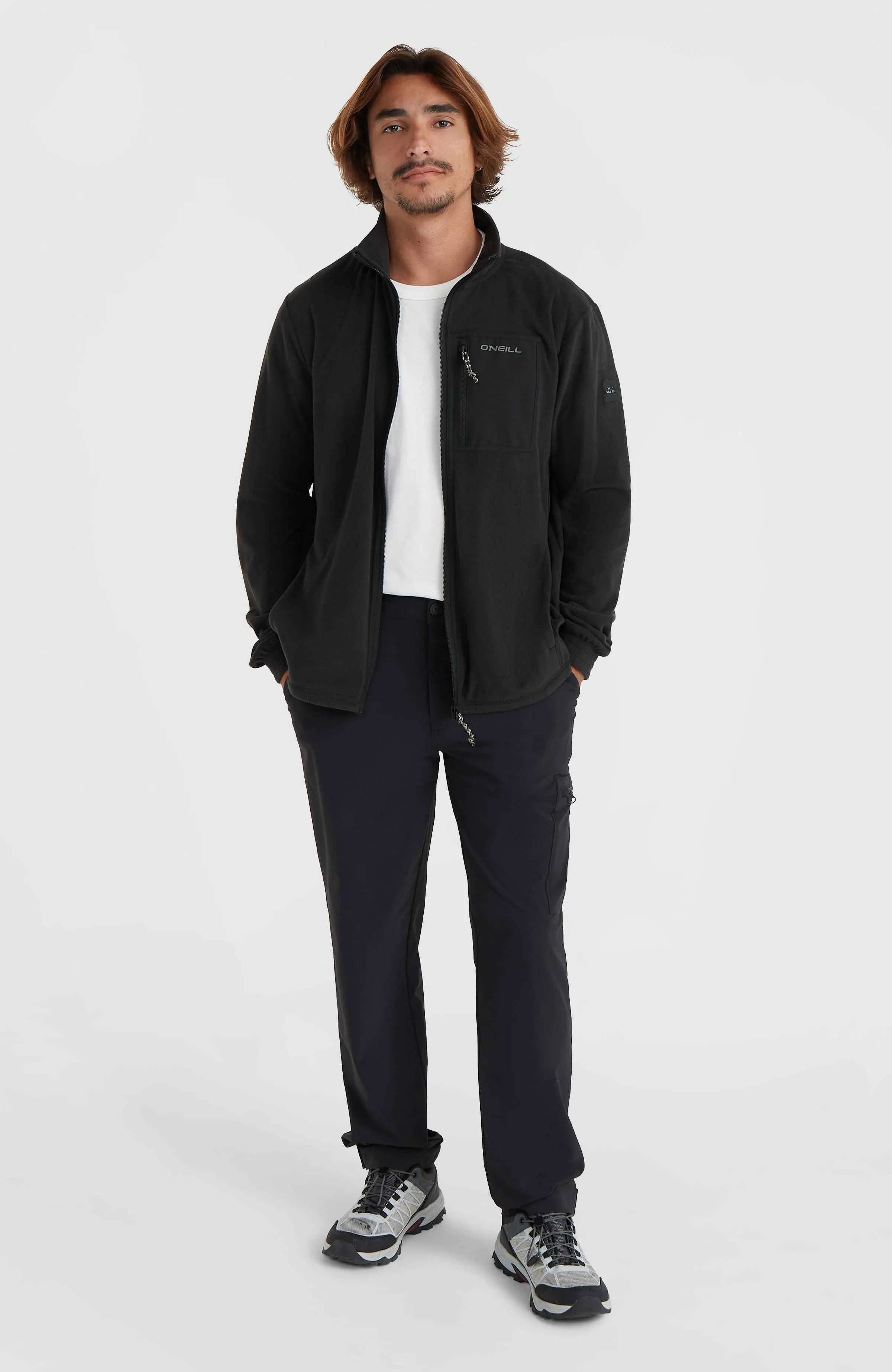 Leichte Utility Polartec 100 Fleecejacke | Black Out