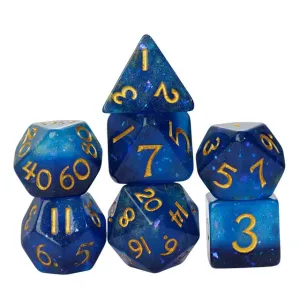 Level Up Dice | Galaxy Rounded | Blue