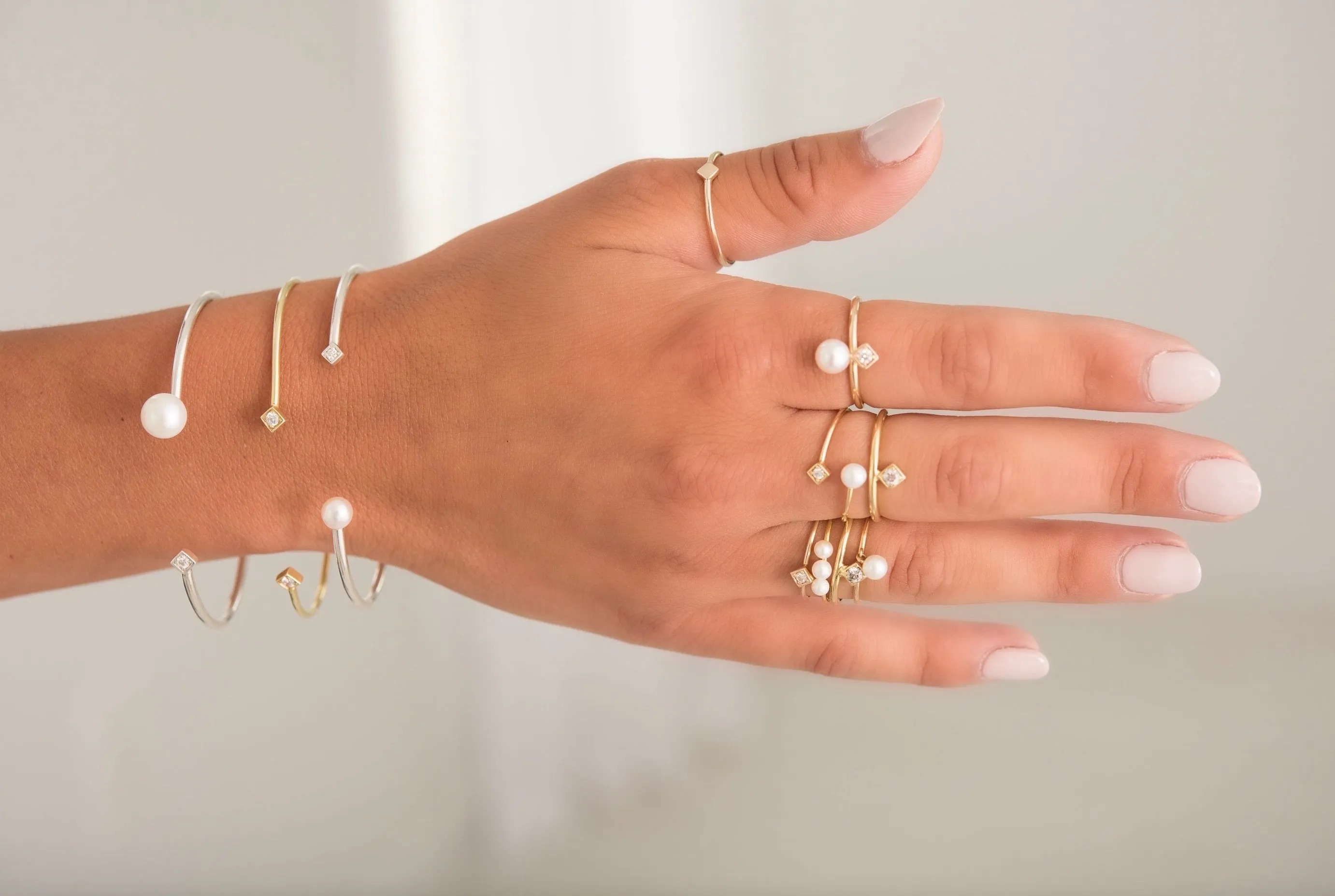 Lex Open Diamond Bangle