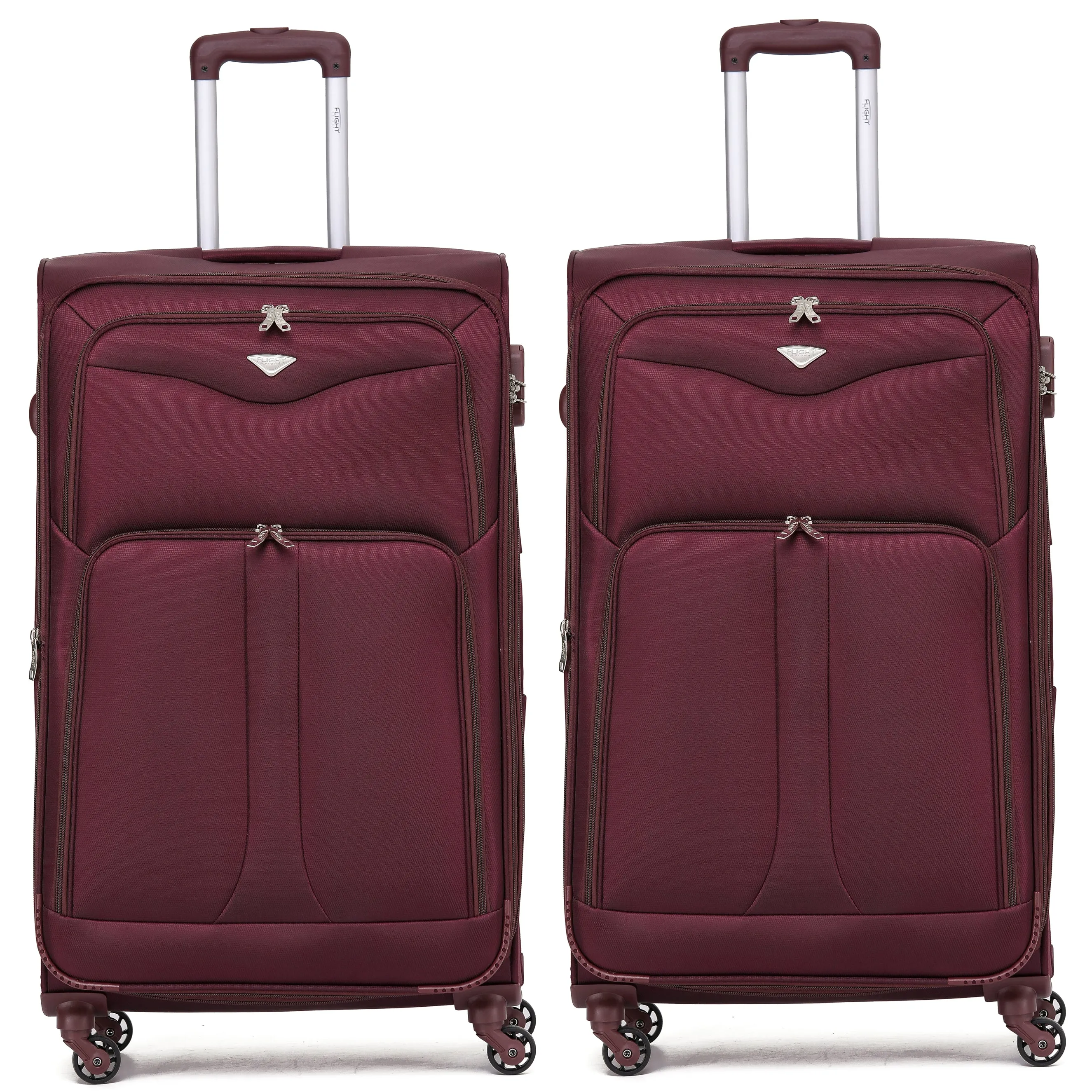 Lightweight 4 Wheel Soft Case Suitcases