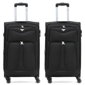 Lightweight 4 Wheel Soft Case Suitcases